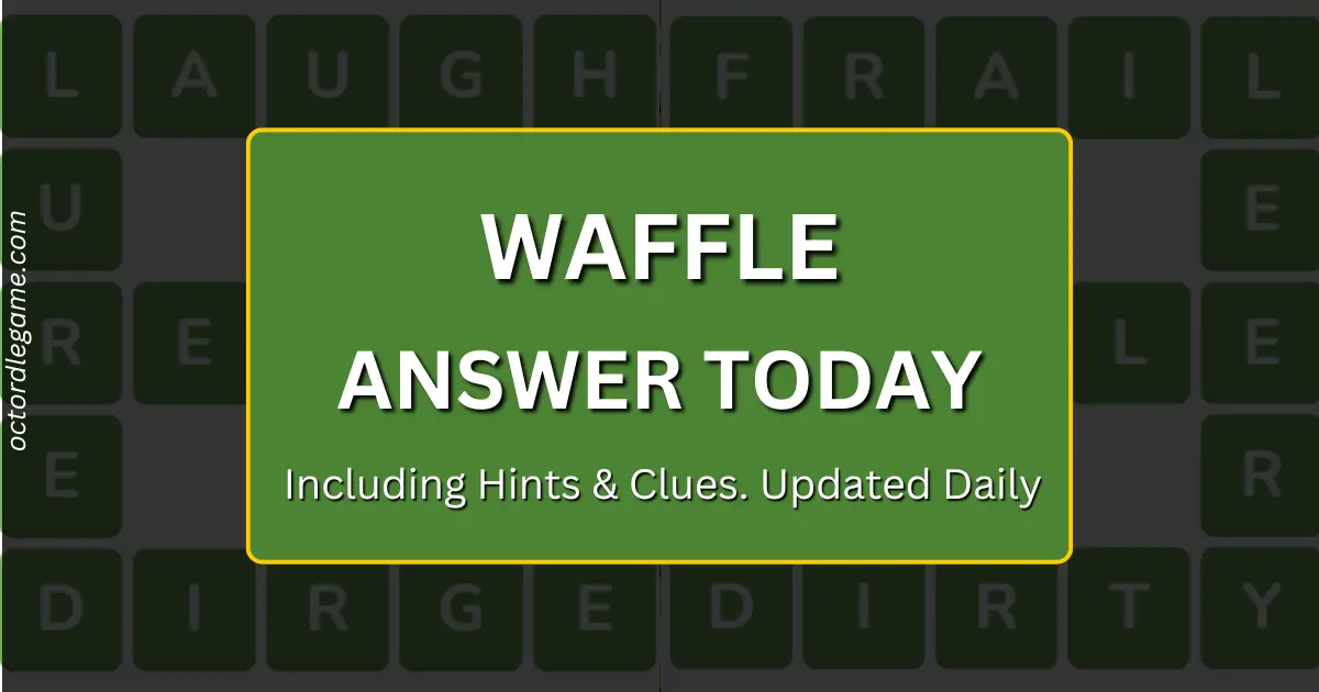 waffle answers today
